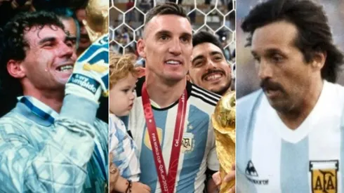 Pumpido, Armani y Luque.