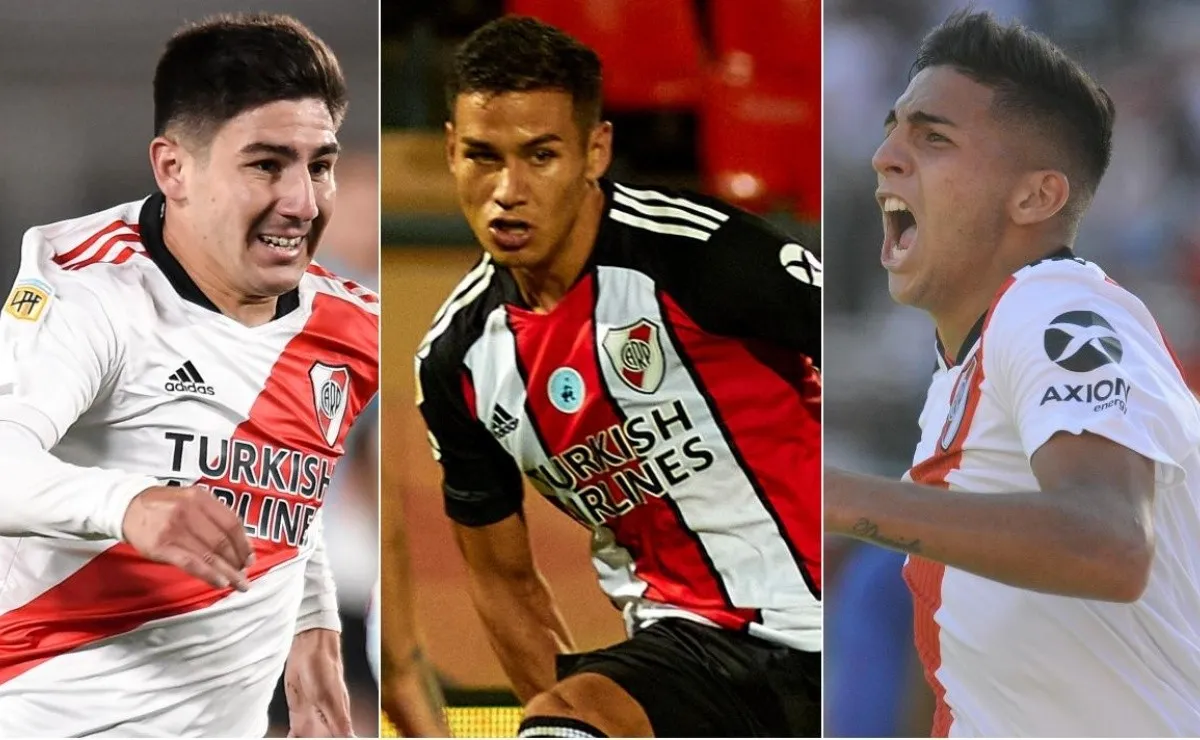 Fontana, Vigo y López Muñoz, tres de los futbolistas que regresarán de sus préstamos en diciembre.