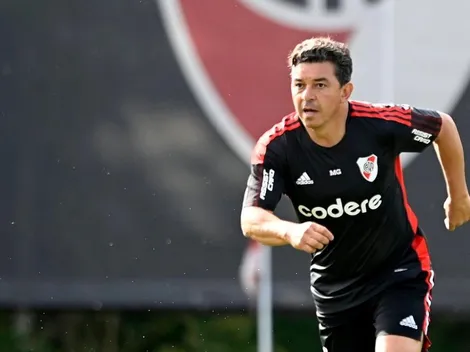 Gallardo se puso los cortos y volvió a jugar en el River Camp