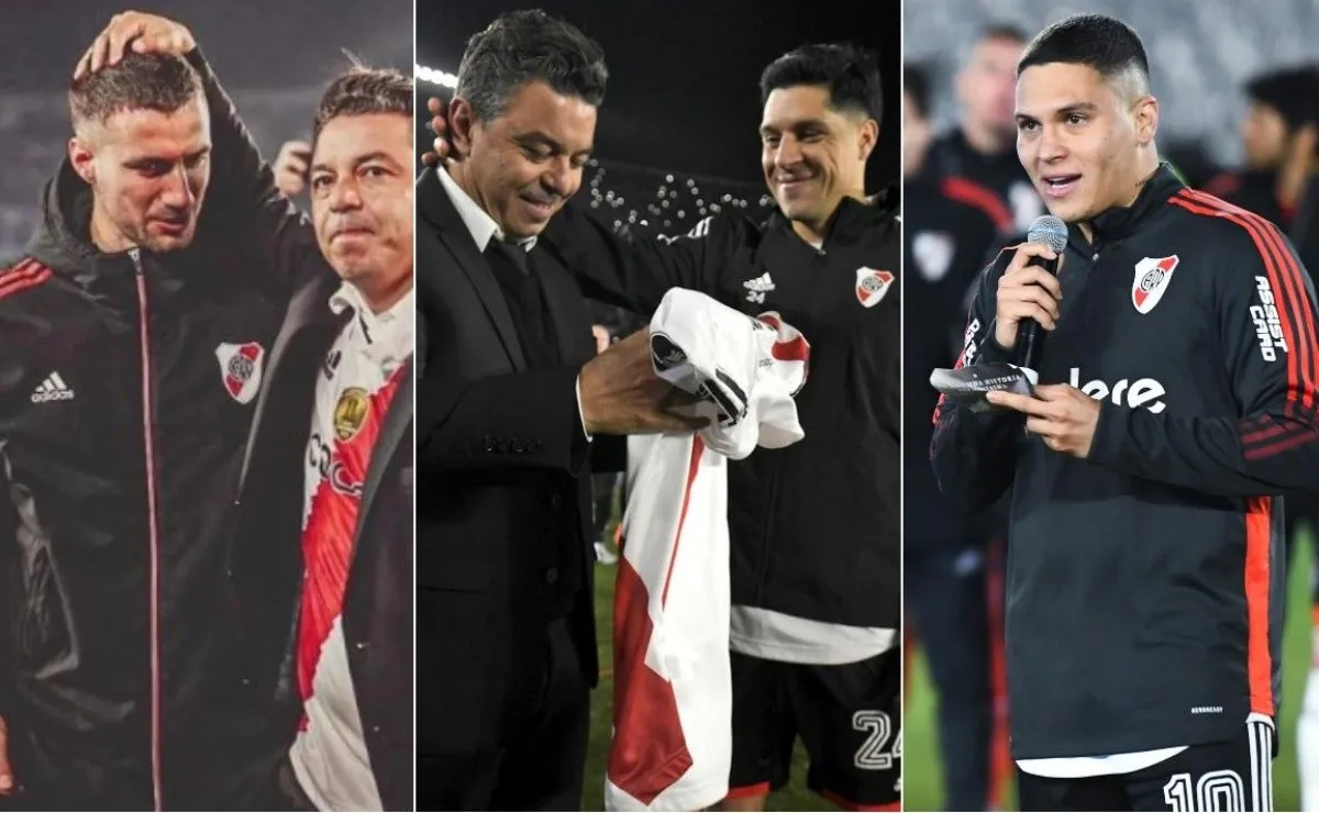 Mammana, Enzo Pérez y Juanfer le demostraron su cariño al Muñeco en las redes sociales.