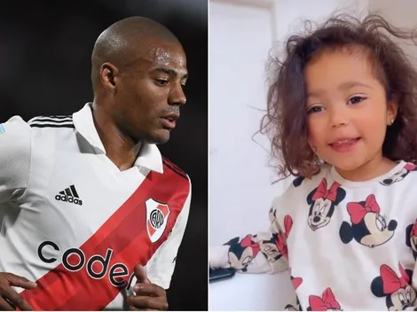 El hermoso video de la hija de De La Cruz alentando a River
