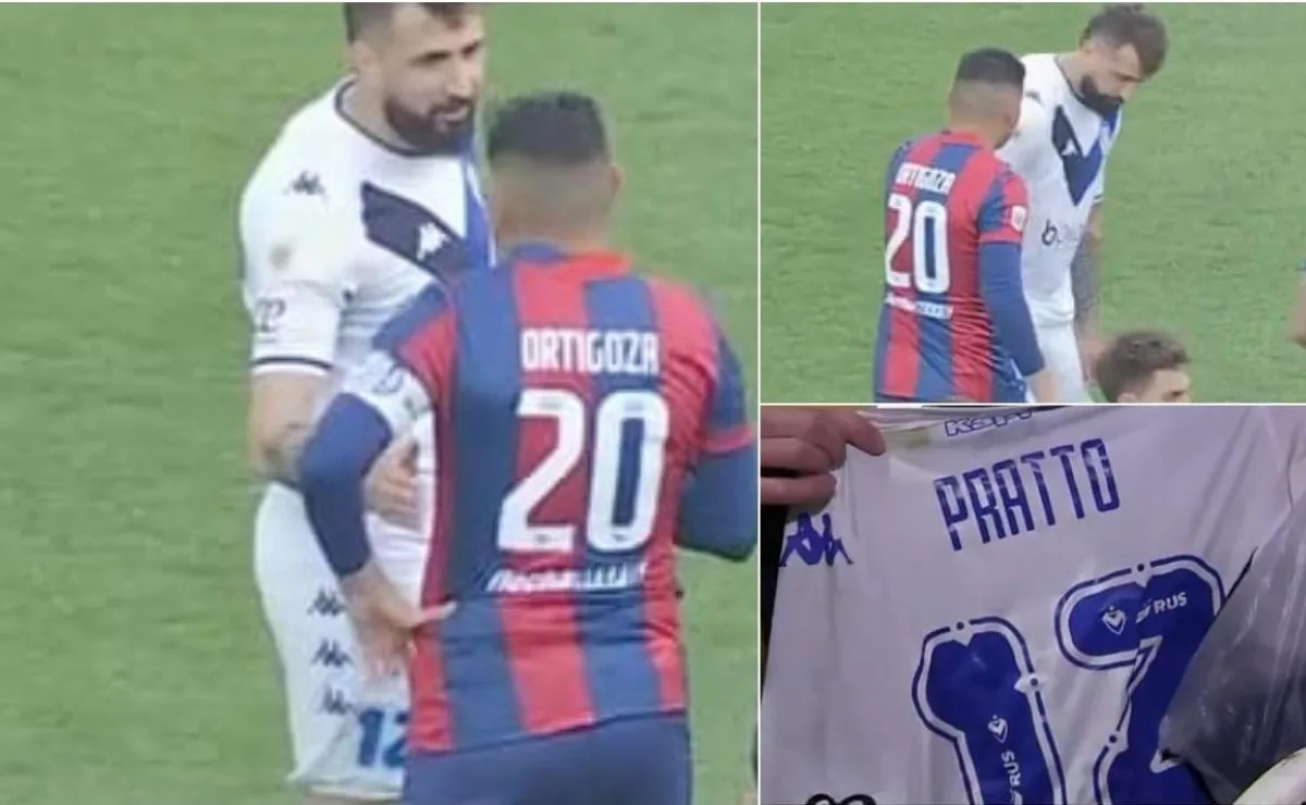 El pedio de Ortigoza para el Oso Pratto antes de ejecutar el penal que definió el partido.