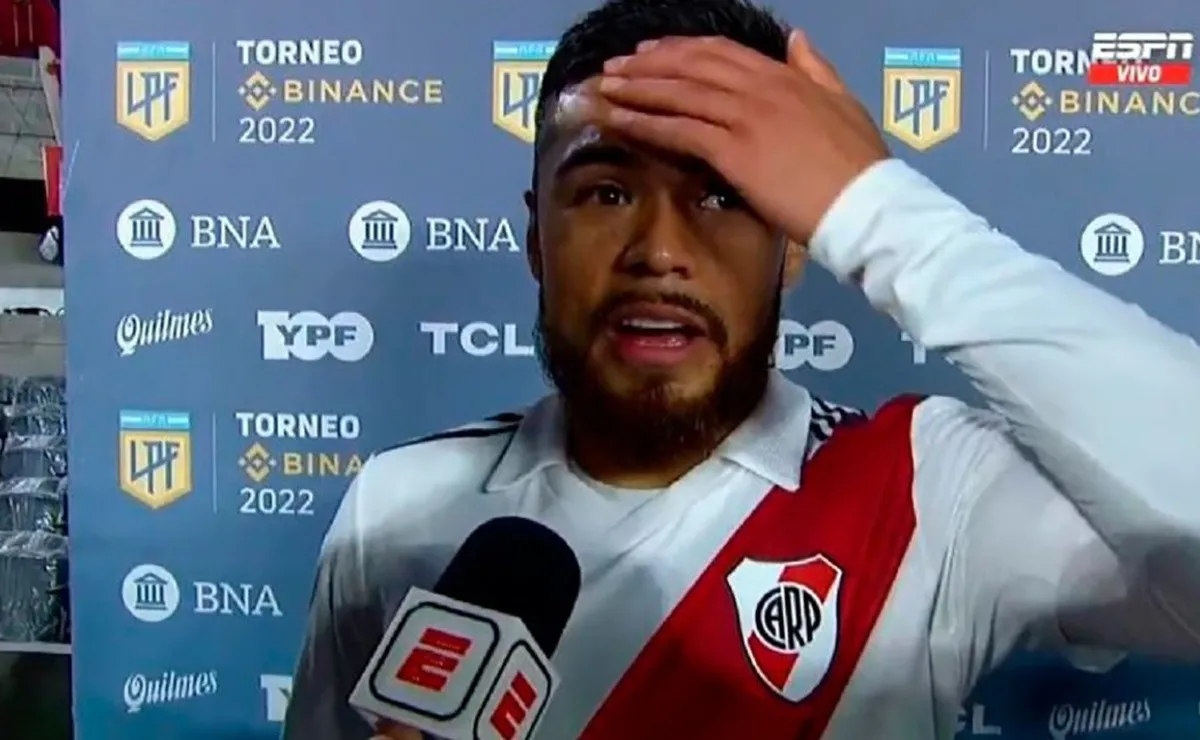 El asombro del chileno por haber sido elegido como figura del encuentro.