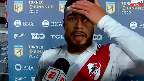 El asombro del chileno por haber sido elegido como figura del encuentro.