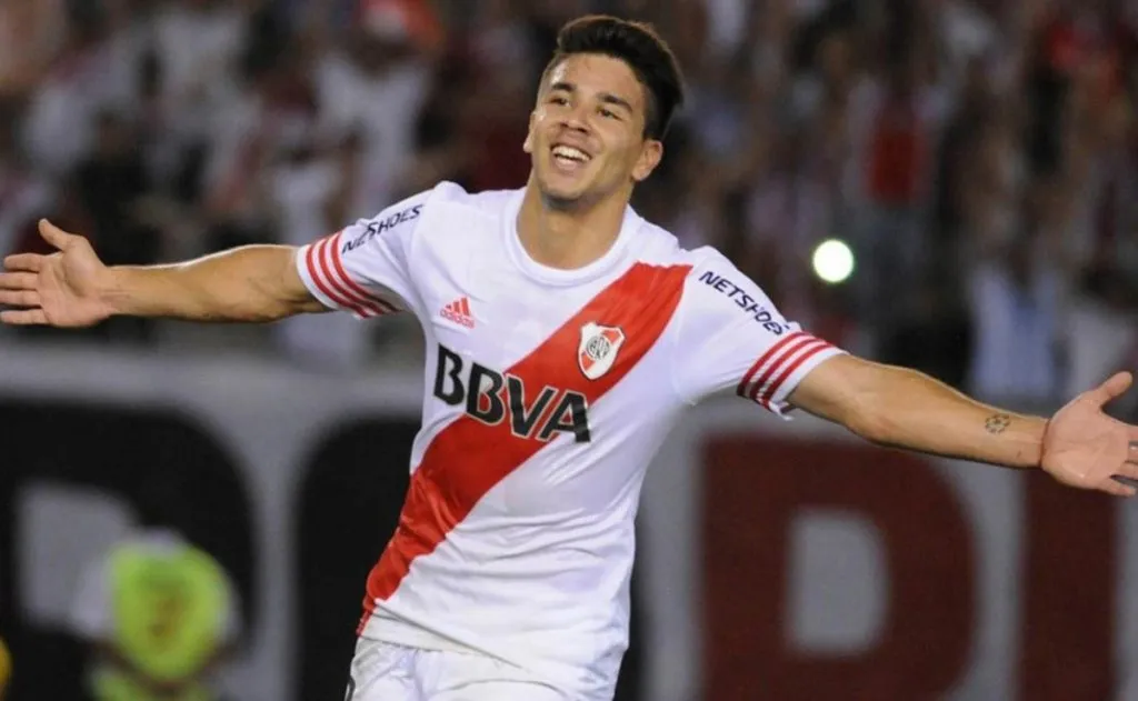 Gio Simeone jugó 32 partidos en River y marcó 4 goles.
