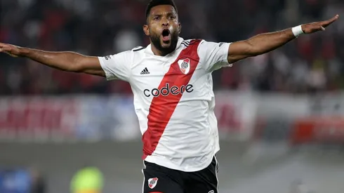 Miguel Ángel Borja marcó por duplicado ante el Pincha y es el goleador de la Liga Profesional de River con seis tantos.