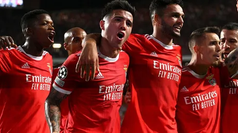 Enzo Fernández fue clave para el gol del empate del Benfica.