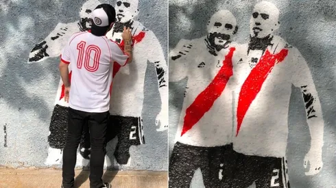 Javi y Joni fueron homenajeados en las adyacencias del Monumenal.