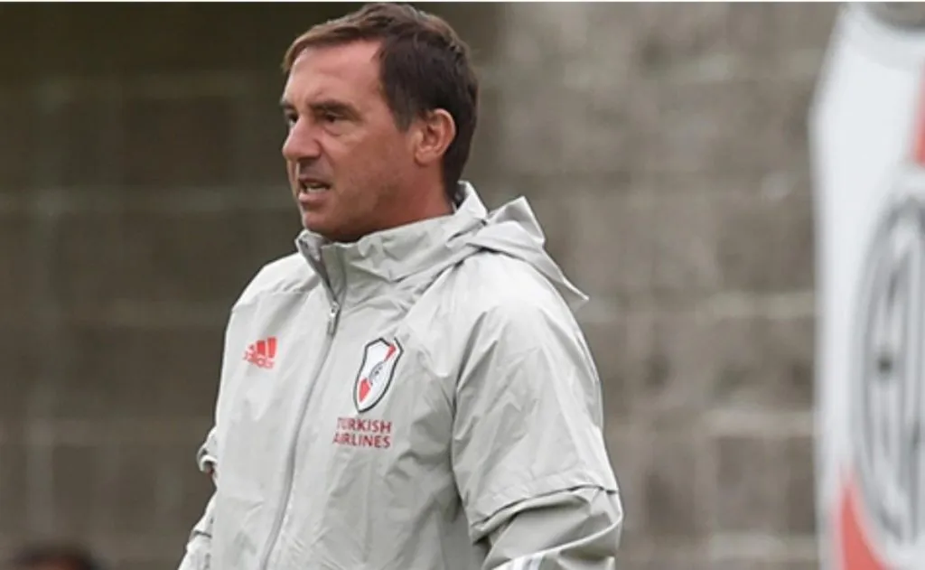 Juanjo Borrelli estuvo en River como futbolista en dos etapas: 1988 a 1991 y 1997 a 1998.