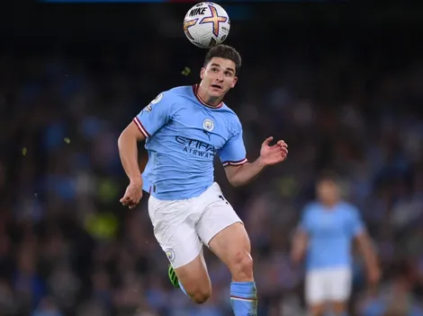 Julián, presente en la paliza del City al United