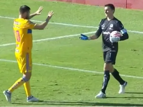 Atajadón de Barovero a Gignac, que se rindió ante Trapito