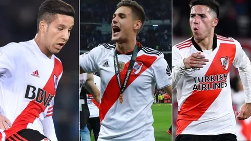 Driussi, Martínez Quarta y Enzo Fernández, tres de los que utilizaron las redes para celebrar el Día del Hincha de River.