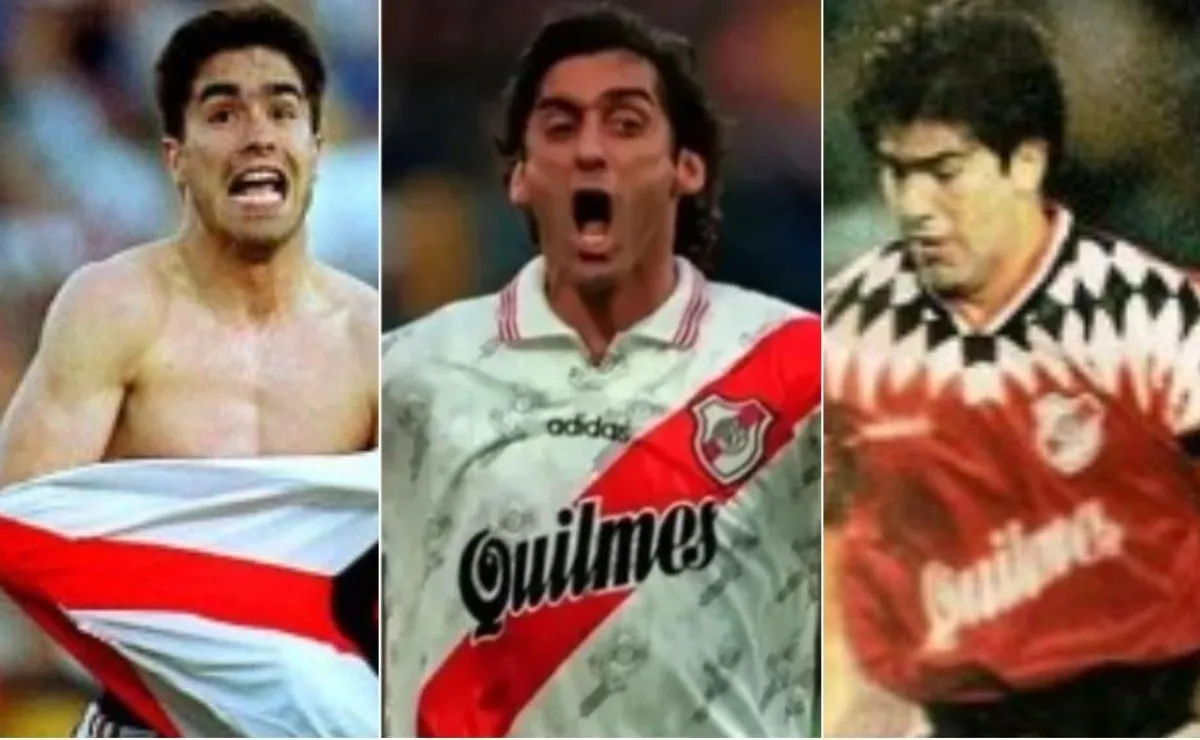Ángel, Francescoli y Salas.
