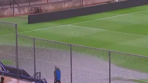 Así está el terreno de juego donde River enfrentará a Patronato por la Copa Argentina.