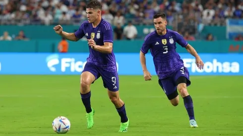 Julián Álvarez sumó su décimo partido con la camiseta de la Selección.