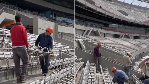 Las obras continúan y se quitaron los históricos asientos de la tribuna Centenario.