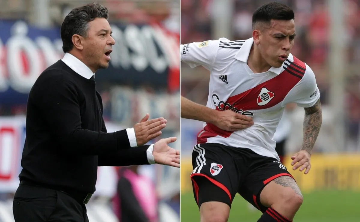 El Muñeco llenó de elogios a Esequiel Barco, que volvió a ser titular ante el Ciclón.