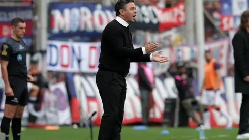 El Muñeco vivió a pleno el duelo ante San Lorenzo.