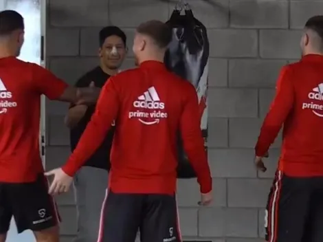 El reencuentro de Aliendro con sus compañeros