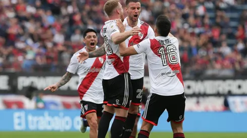 Mammana anotó el único gol del partido ante San Lorenzo.