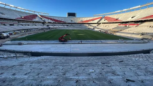La Centenario también luce sin butacas al igual que la Sivori.