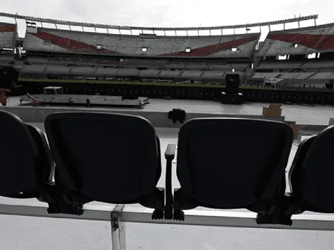 Empezaron a instalarse las nuevas butacas en el Monumental