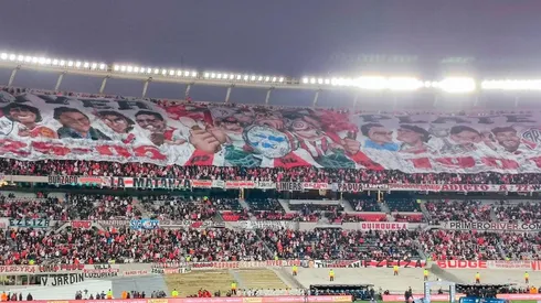 El telón impresionante de River que desplegó ante Banfield por la Liga Profesional.