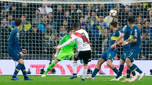 La última final que disputaron River y Boca fuera del país fue la Copa Libertadores 2018.