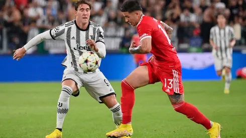 Enzo Fernández jugó un gran partido para el Benfica contra la Juventus.