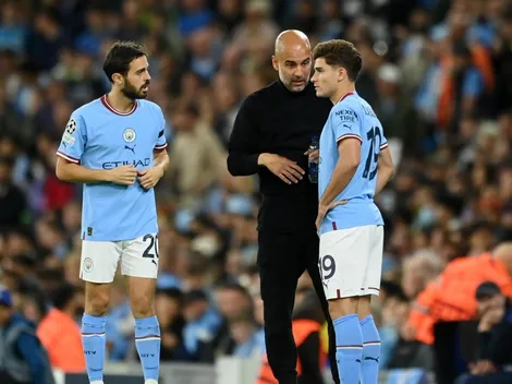 Julián volvió a jugar en Champions y acompañó en el triunfazo del City