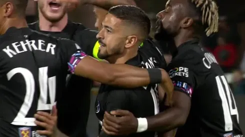 Manu Lanzini volvió a festejar con el West Ham en la Conference League