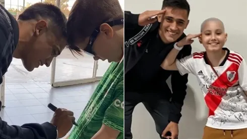 Pablo Solari y el encuentro con dos pequeños hinchas del Más Grande.