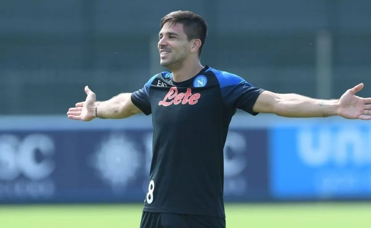 Gio Simeone marcó su primer tanto con la camiseta del Napoli.