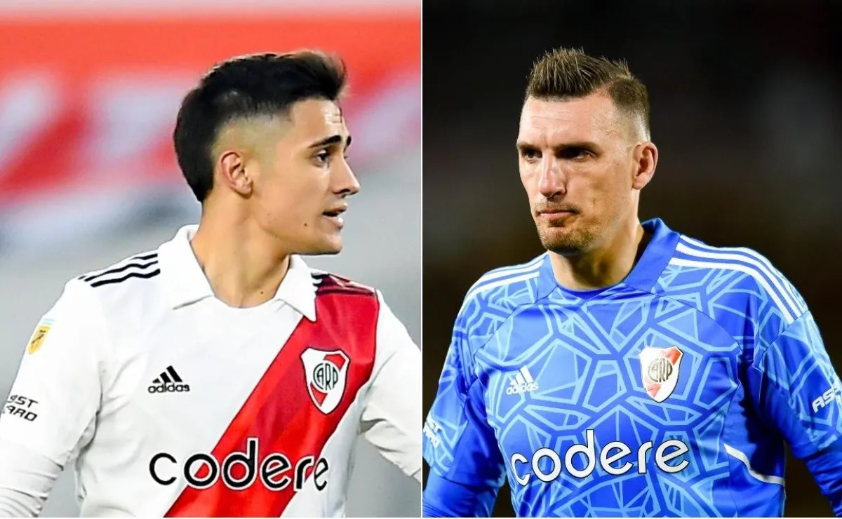 Pablo Solari y Franco Armani se entrenaron diferenciados en el River Camp y son duda para el superclásico del próximo domingo en la Bombonera.