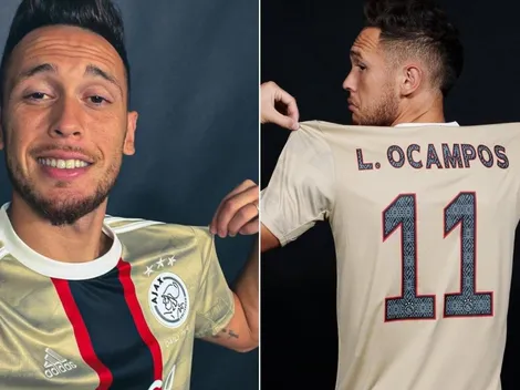 Ocampos fue presentado en Holanda: será el tercer ex River en el Ajax