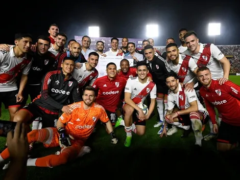 Emotivo gesto del plantel de River con los hinchas en Chaco