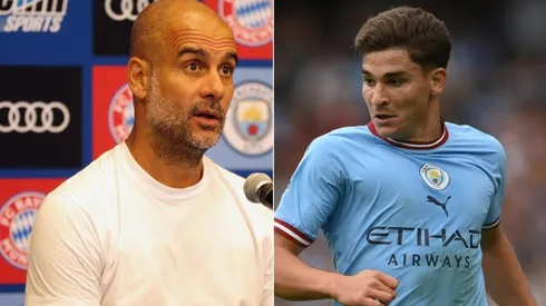 Guardiola habló maravillas de Julián Álvarez.