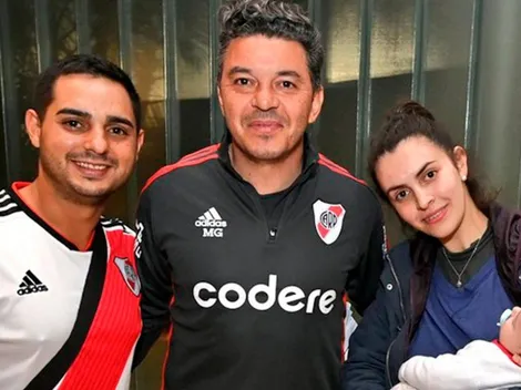 El Muñeco conoció a un bebé que se llama Marcelo Daniel Gallardo