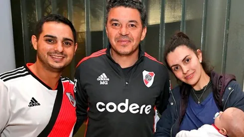 El Muñeco junto a Alejandro, Sonia y su tocayo.