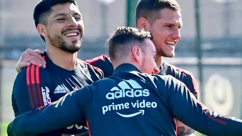 Este lunes el plantel se entrenó en el River Camp con una baja por gripe.