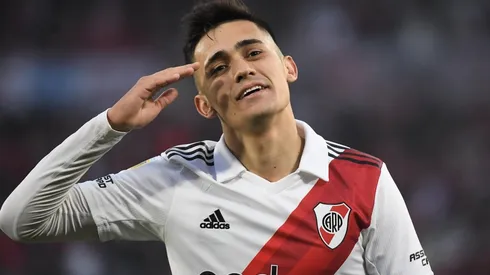 Pablo Solari abrió el marcador en la goleada ante Central Córdoba.