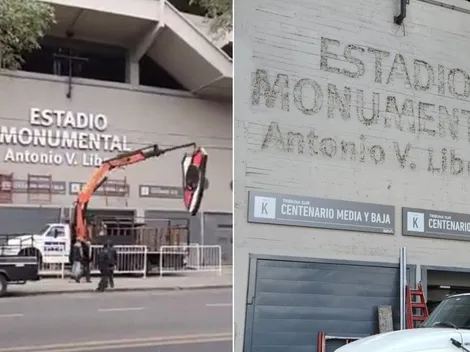 ¿Por qué quitaron el emblemático escudo del ingreso al Monumental?