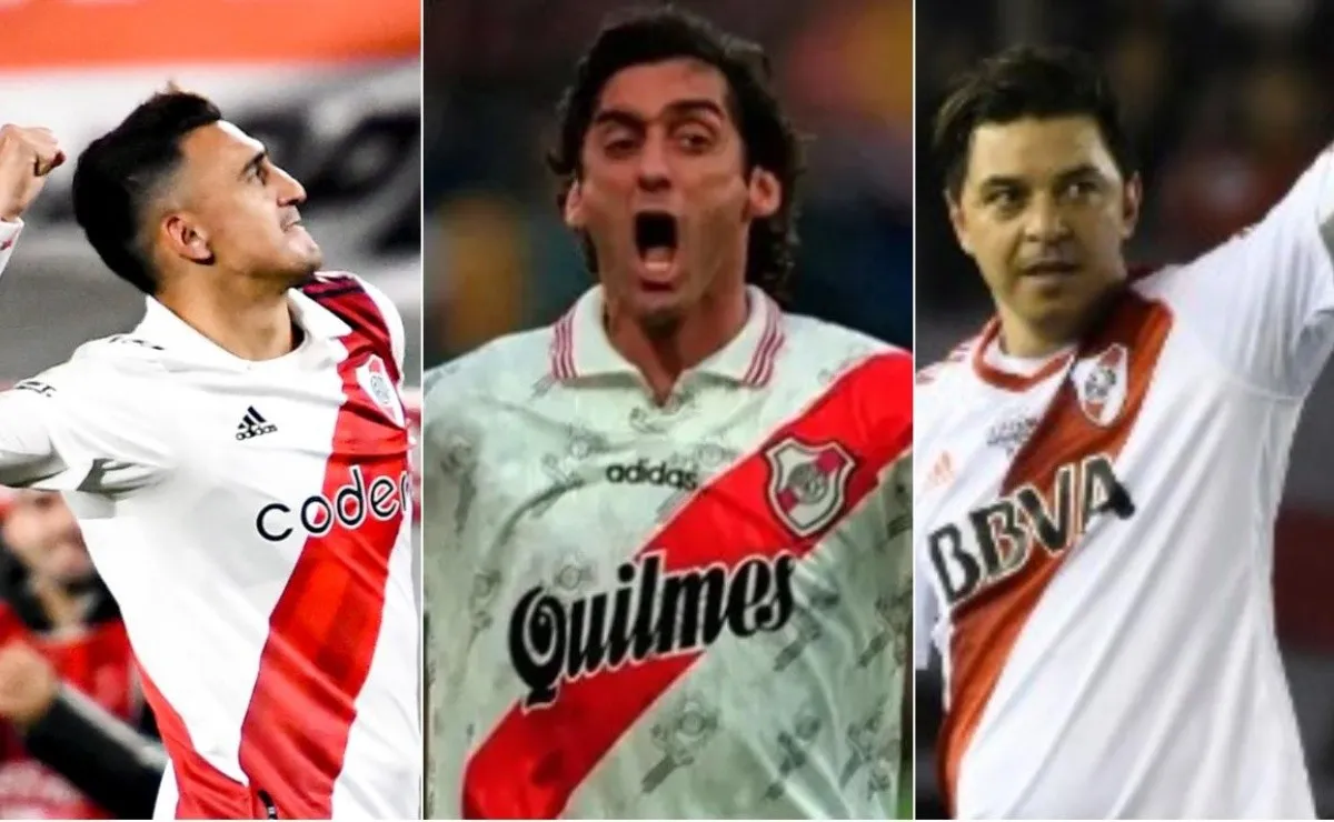 Suárez, Francescoli y Gallardo.