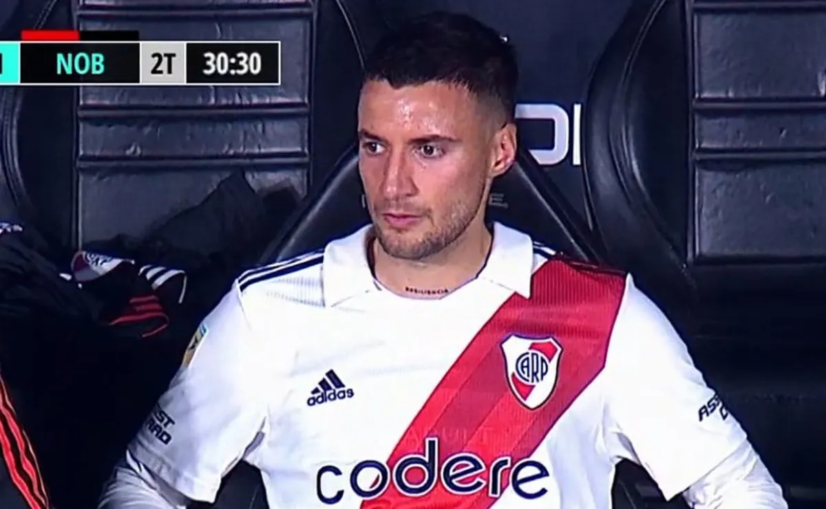 El defensor no pudo completar el partido frente a Newell's.