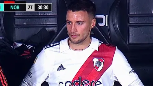 El defensor no pudo completar el partido frente a Newell's.