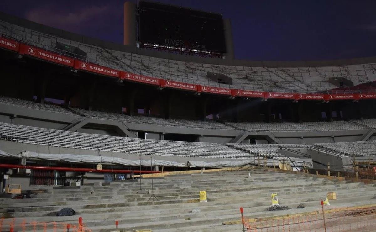 Las obras en el anillo inferior de la tribuna Sivori, la futura popular local
