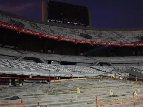 Avanza la tribuna inferior de la Sívori