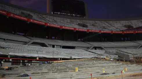 Las obras en el anillo inferior de la tribuna Sivori, la futura popular local