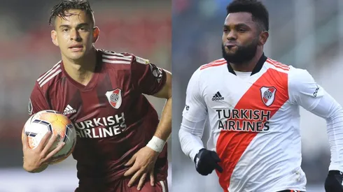 Rafa Borré llenó de elogios a su compatriota Miguel Borja.