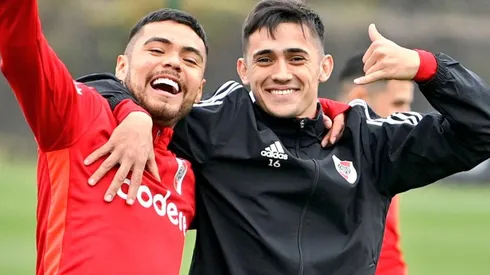 Paulo Díaz y Pablo Solari en la práctica del Más Grande.